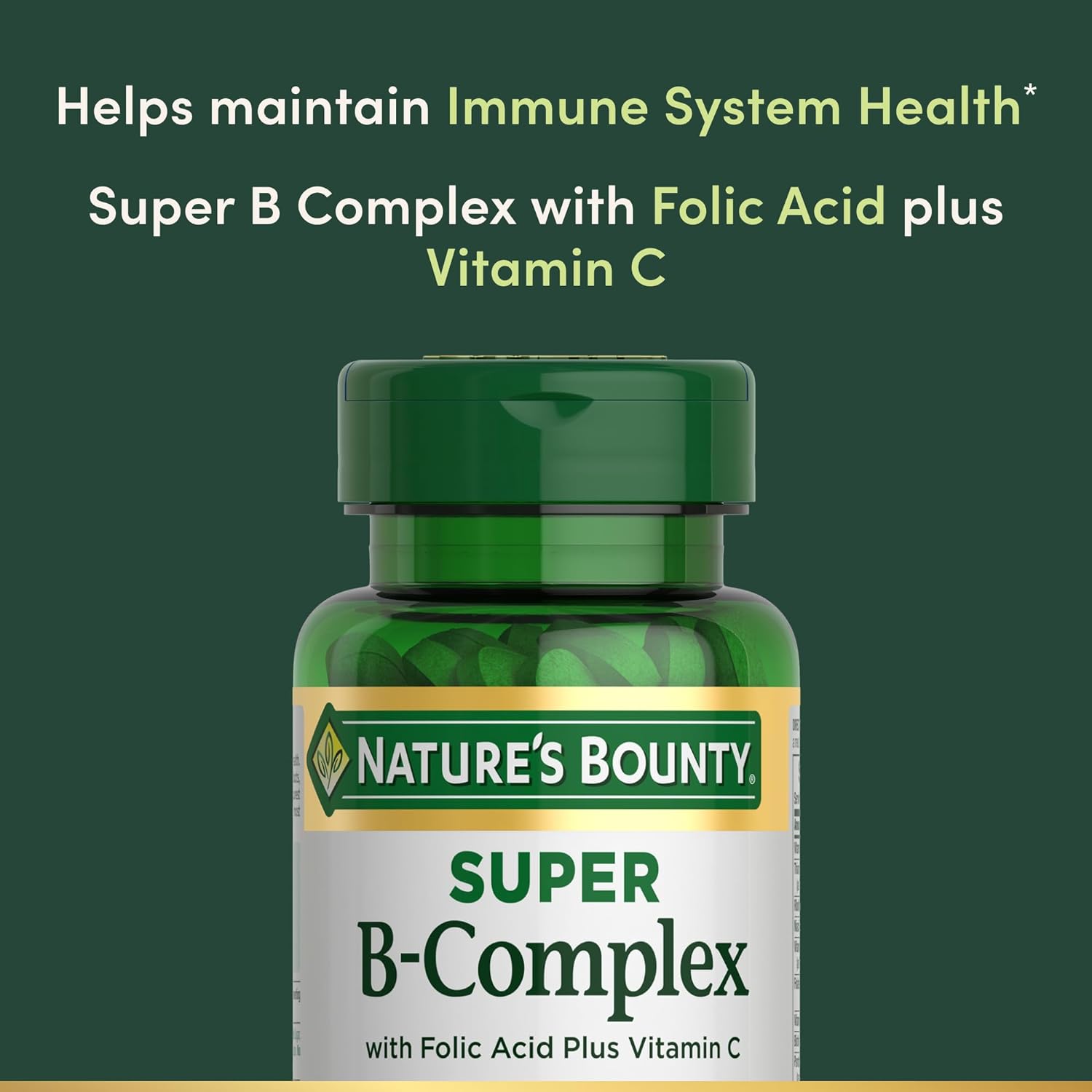 Super B Complex with Vitamin C & Folic Acid, Immune & Energy Support, 150 Tablets