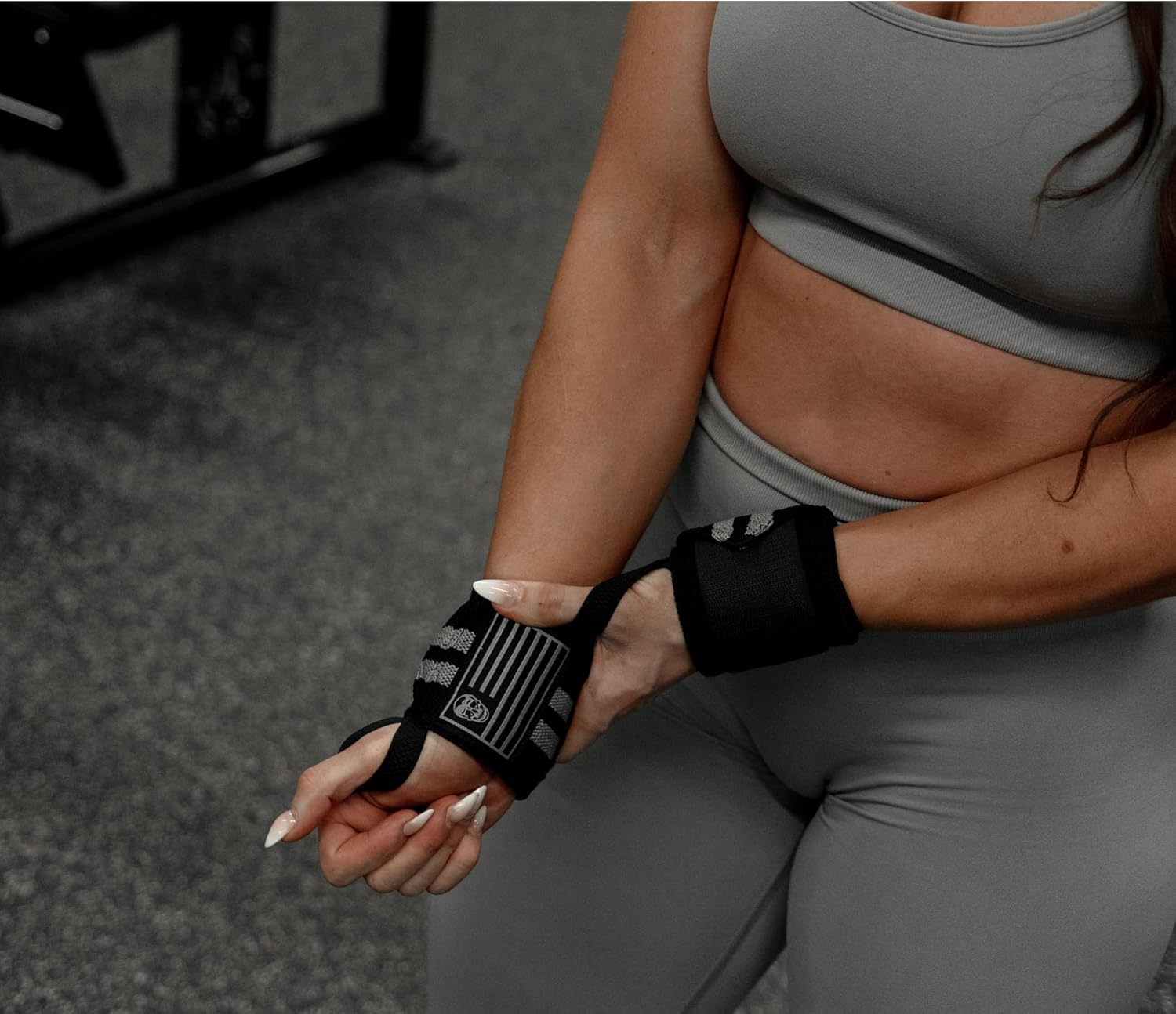 Weightlifting Wrist Wraps (IPF Approved) 18" Professional Quality Wrist Support with Heavy Duty Thumb Loop - Best Wrap for Powerlifting Competition, Strength Training, Bodybuilding