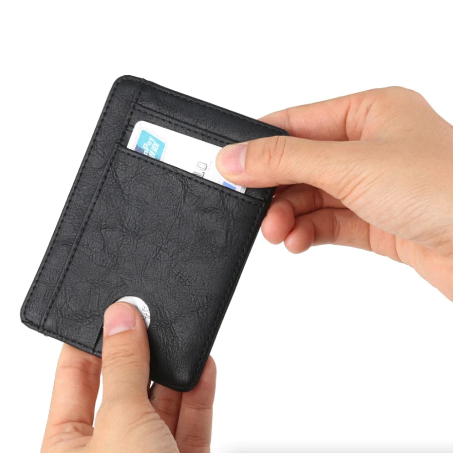 Mens Leather Slim Wallet Credit Card Holder RFID Blocking Pocket ID Money PU USA